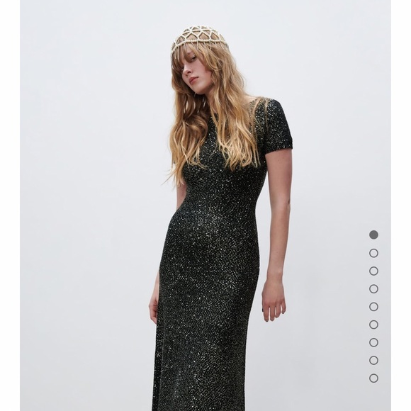 GORGEOUS ZARA NWT Jewel Pearl Cap - Picture 10 of 16